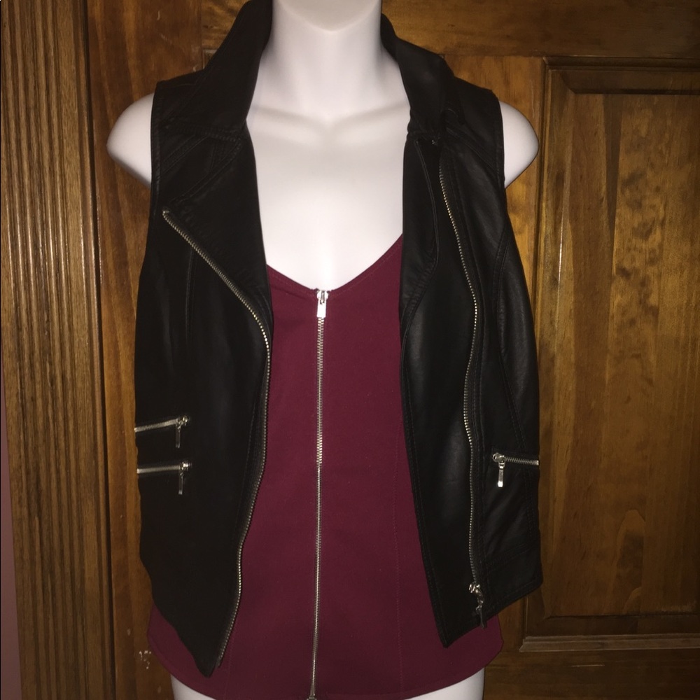 Leather vest